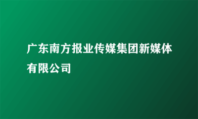 广东南方报业传媒集团新媒体